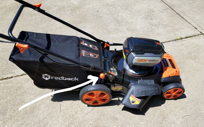 Redback 120v li-ion mower