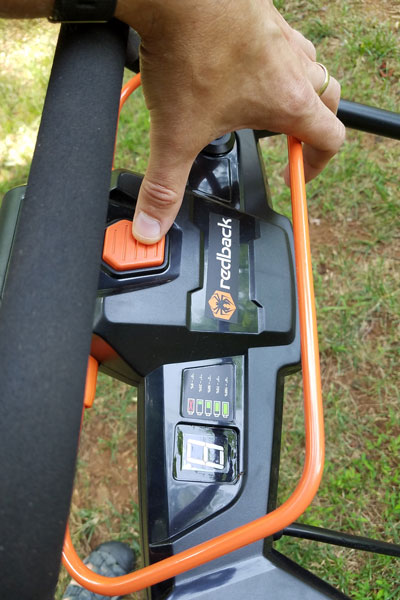 Redback 120v mower how to start