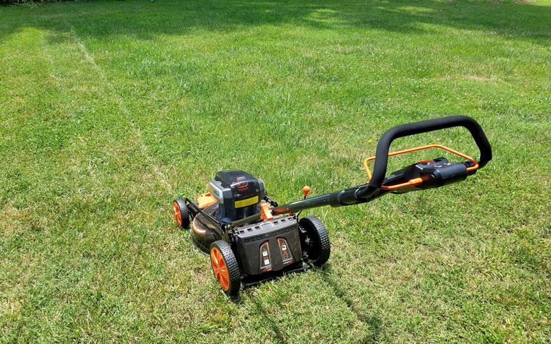 Redback mower in use