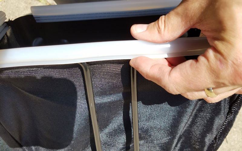 Redback mower grass catcher assembly