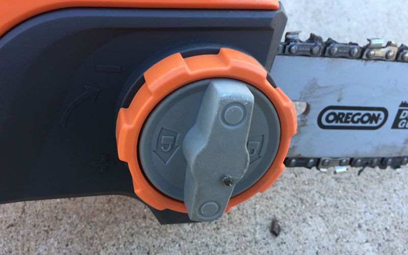 Redback Chainsaw Pole Pruner tool less chain adjustment