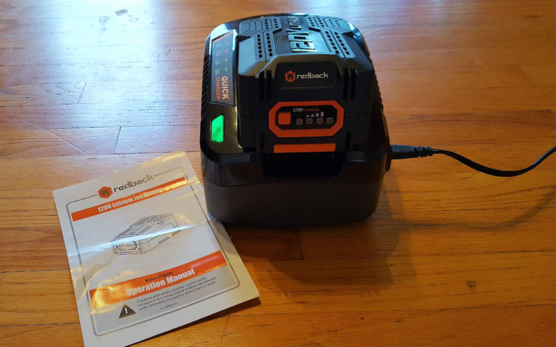 Redback 120V Blower Green battery