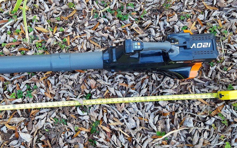 Redback 120V Blower battery installed