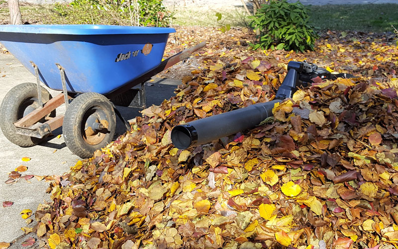 Redback 120V Blower wheelbarrow loads