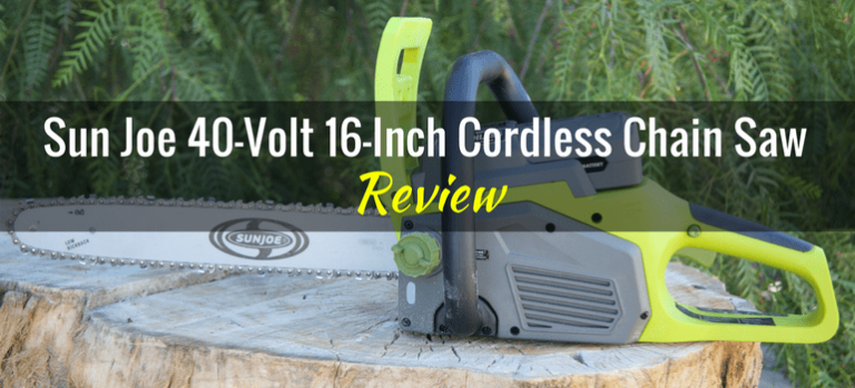 Sun Joe 40-Volt 16-Inch Battery-Powered Chainsaw (iON 16CS): Product Review