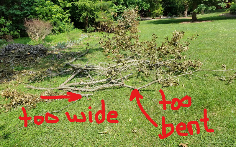Troy-Bilt Chipper Shredder will not take entire tree