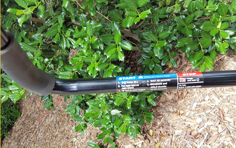 Troy Bilt Cultivator starting stopping instruction