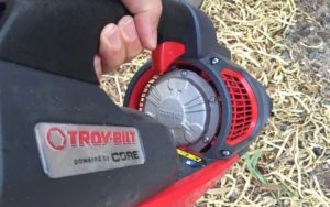 Troy-Bilt TB4300 cordless blower trigger