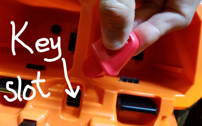 Yard Force 120V Cordless Mower key