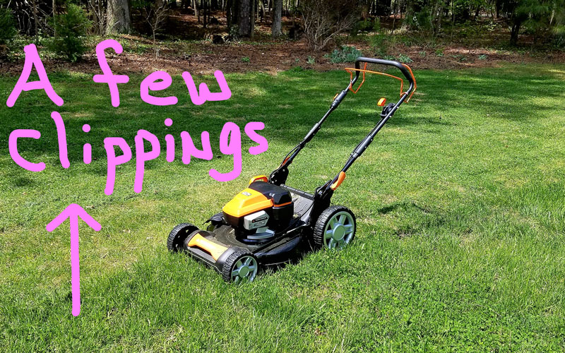 Yard Force 120V Cordless Mower mulching