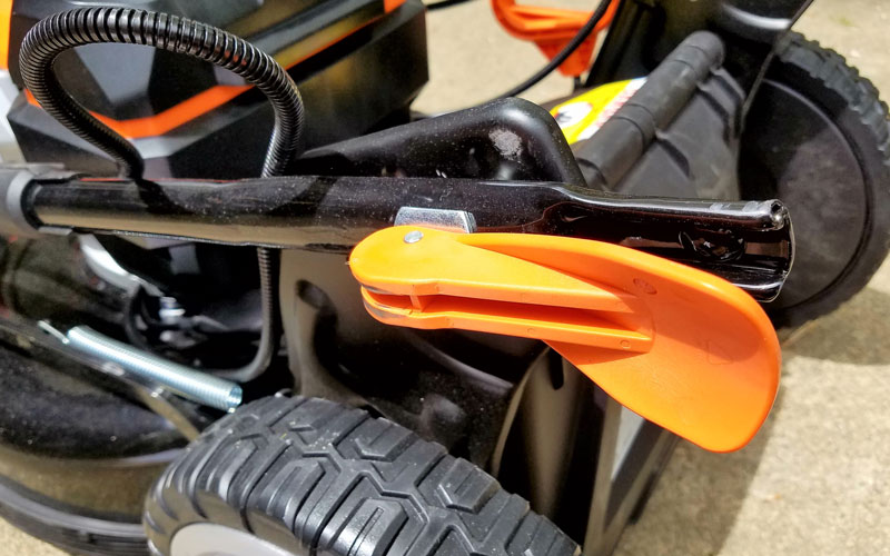 Yard Force 120V Cordless Mower handle adjustments