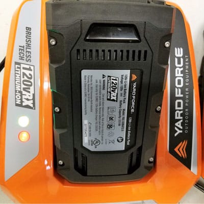 Yard-Force-120v-string-trimmer-charging