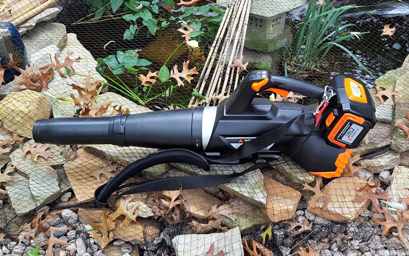 Yard Force Blower on pond net