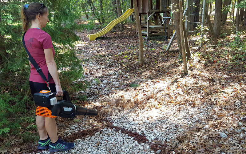 Yard Force Blower gravel