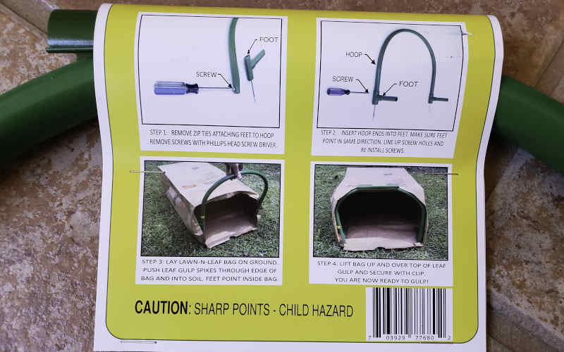 Assembling leaf gulp