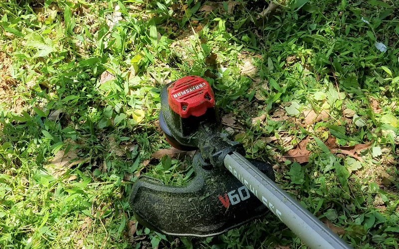 Craftsman 60V String Trimmer on high speed