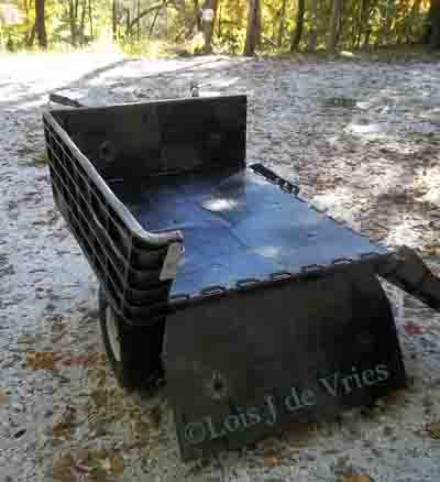 EZ-Stow Hauler Cart Open