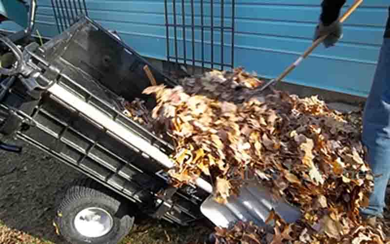 EZ-Stow Hauler Cart With Leaves