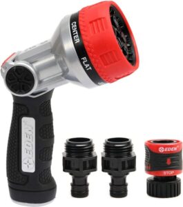 Eden Metal Thumb Control 7-in-1 Spray Garden Nozzle
