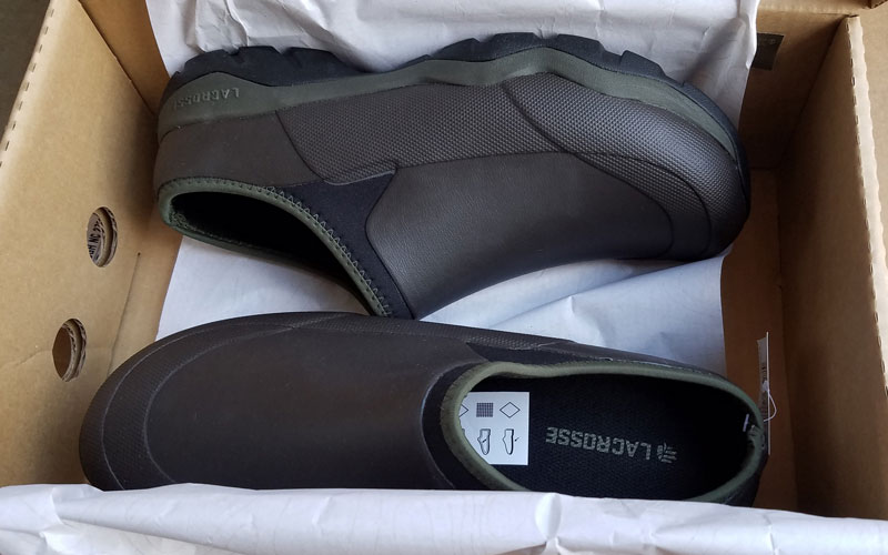 LaCrosse Alpha Muddy Mule Shoe packaging