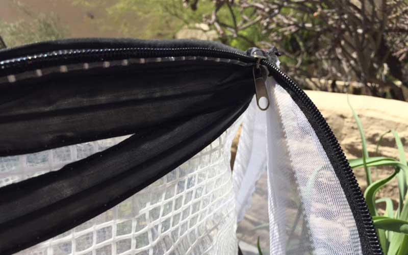 pop-up accelerator mesh top zipper