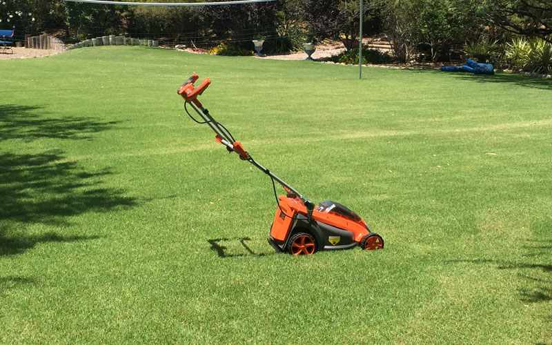 Redback 40V Lithium Ion Mower E137C Cut Lawn