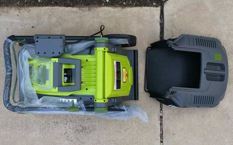 SunJoe Cordless Lawn Mower Unpackaged