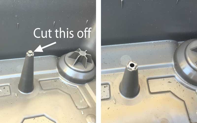 drains on Tomato Success Kit reservoir