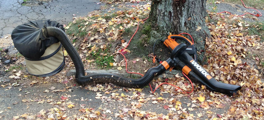 WORX TriVac with optional leaf collection system