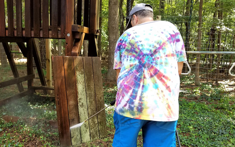 Yard Force Pressure Washer (YF3100ES-R) removing mold