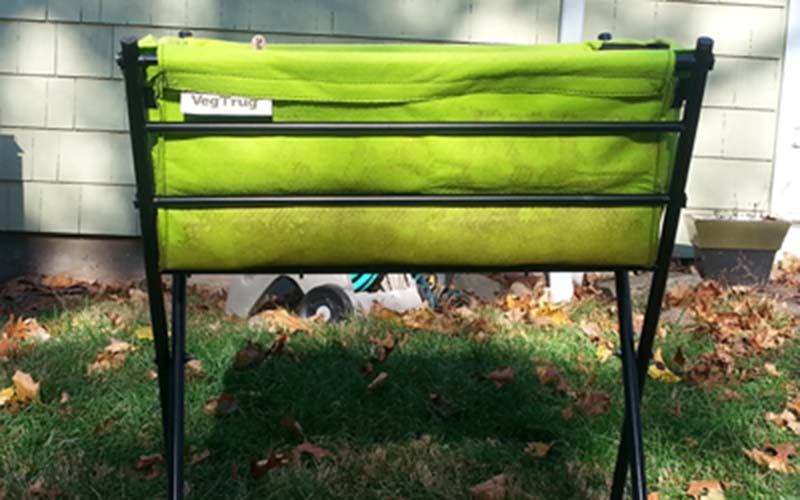 assembled VegTrug Poppy Planter